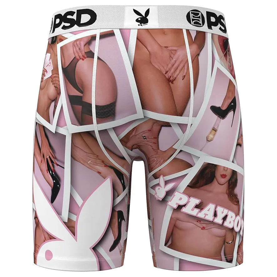 PSD Men's Multicolor Playboy Frames Boxer Briefs Small Underwear - 324180003-MUL-S