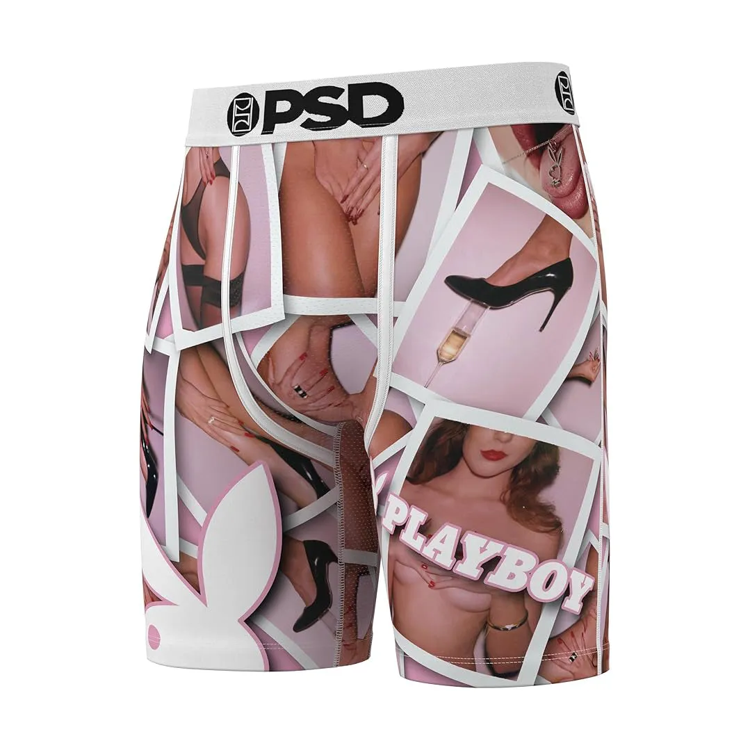 PSD Men's Multicolor Playboy Frames Boxer Briefs Small Underwear - 324180003-MUL-S