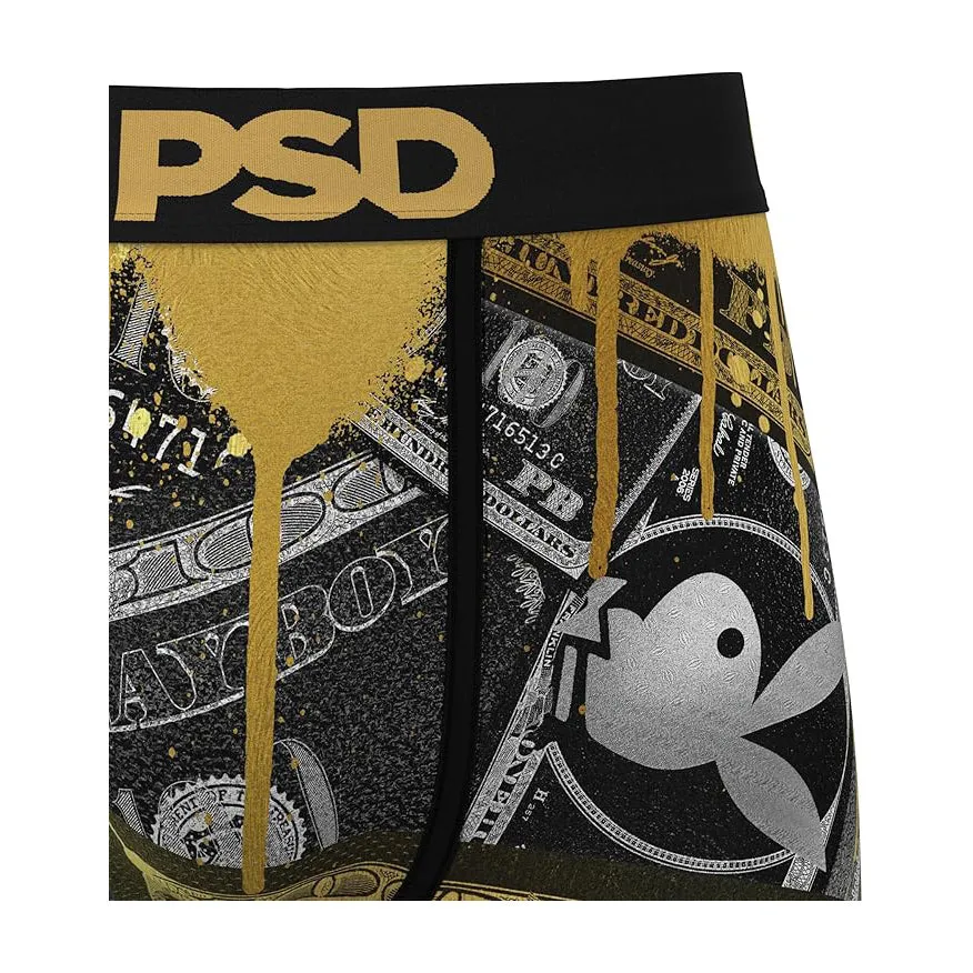 PSD Men's Multicolor Playboy Money Boxer Briefs Large Underwear - 324180007-MUL-L