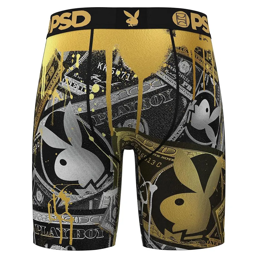 PSD Men's Multicolor Playboy Money Boxer Briefs Large Underwear - 324180007-MUL-L