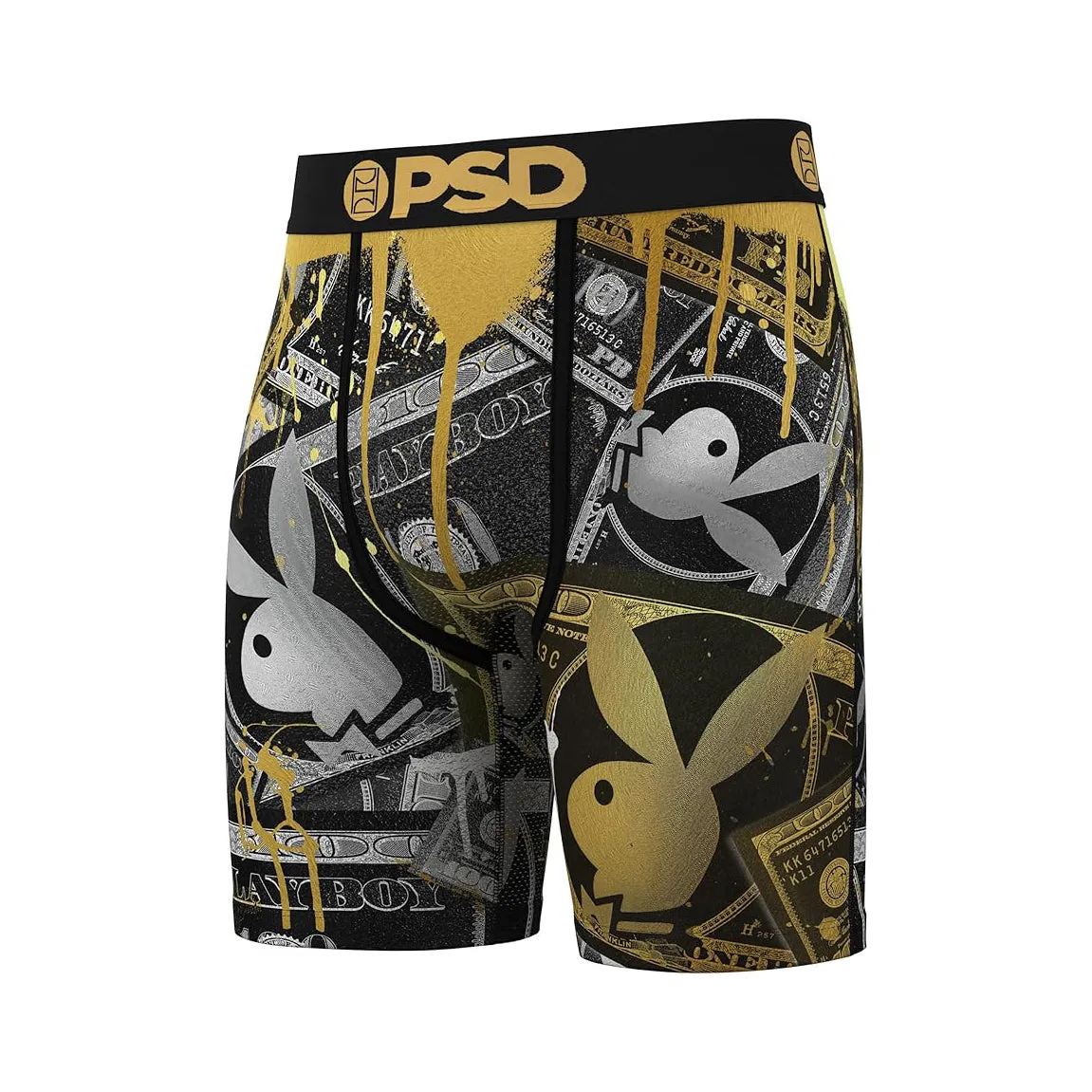 PSD Men's Multicolor Playboy Money Boxer Briefs Large Underwear - 324180007-MUL-L