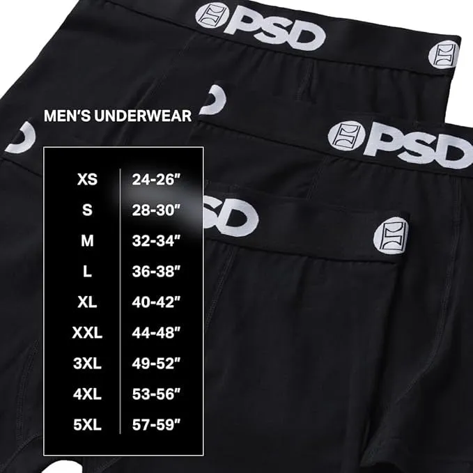 PSD Men's Multicolor Recreational Print Boxer Briefs Medium Underwear - 424180073-MUL-M