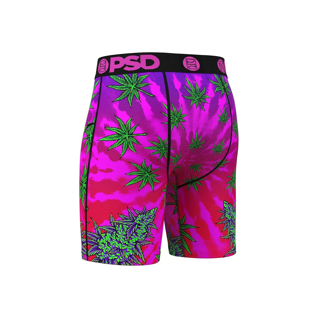 PSD Men's Multicolor Recreational Print Boxer Briefs Small Underwear - 424180091-MUL-S
