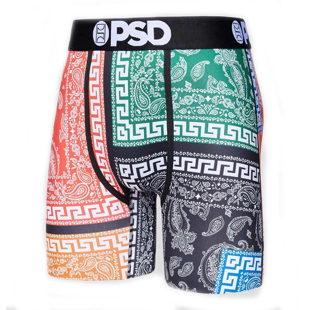 PSD Men's Multicolor Rich Meander Lux Boxer Briefs Underwear - 322180041-MUL