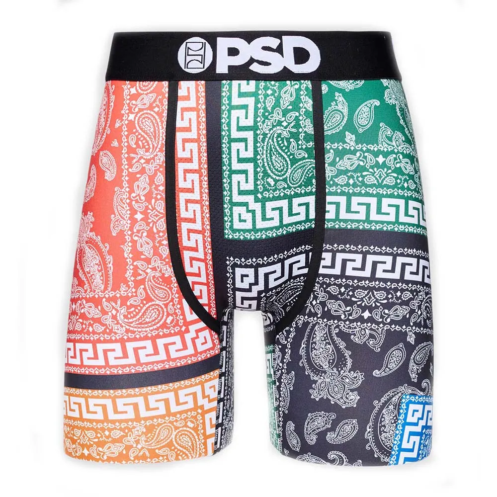 PSD Men's Multicolor Rich Meander Lux Boxer Briefs Underwear - 322180041-MUL