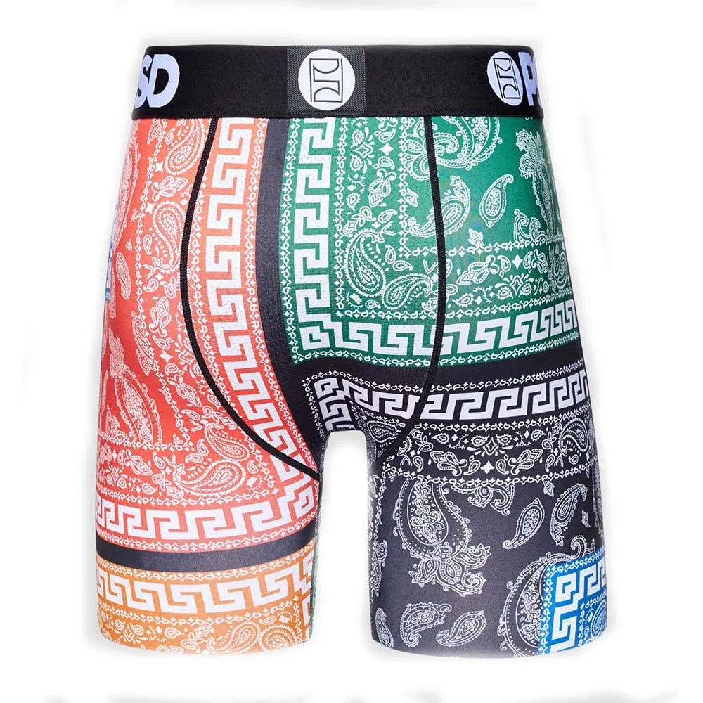 PSD Men's Multicolor Rich Meander Lux Boxer Briefs Underwear - 322180041-MUL