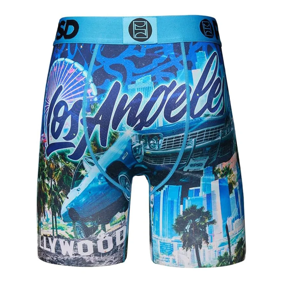 PSD Men's Multicolor Travel Destination Boxer Briefs Large Underwear - 424180087-MUL-L