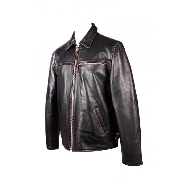 Punk Rock Street Antique Classic Blouson Leather Jacket 117A