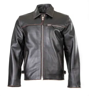 Punk Rock Street Antique Classic Blouson Leather Jacket 117A