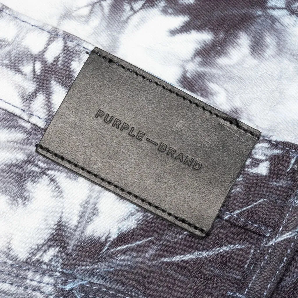 Purple Brand Tie-Dye Jacquard Monogram Short