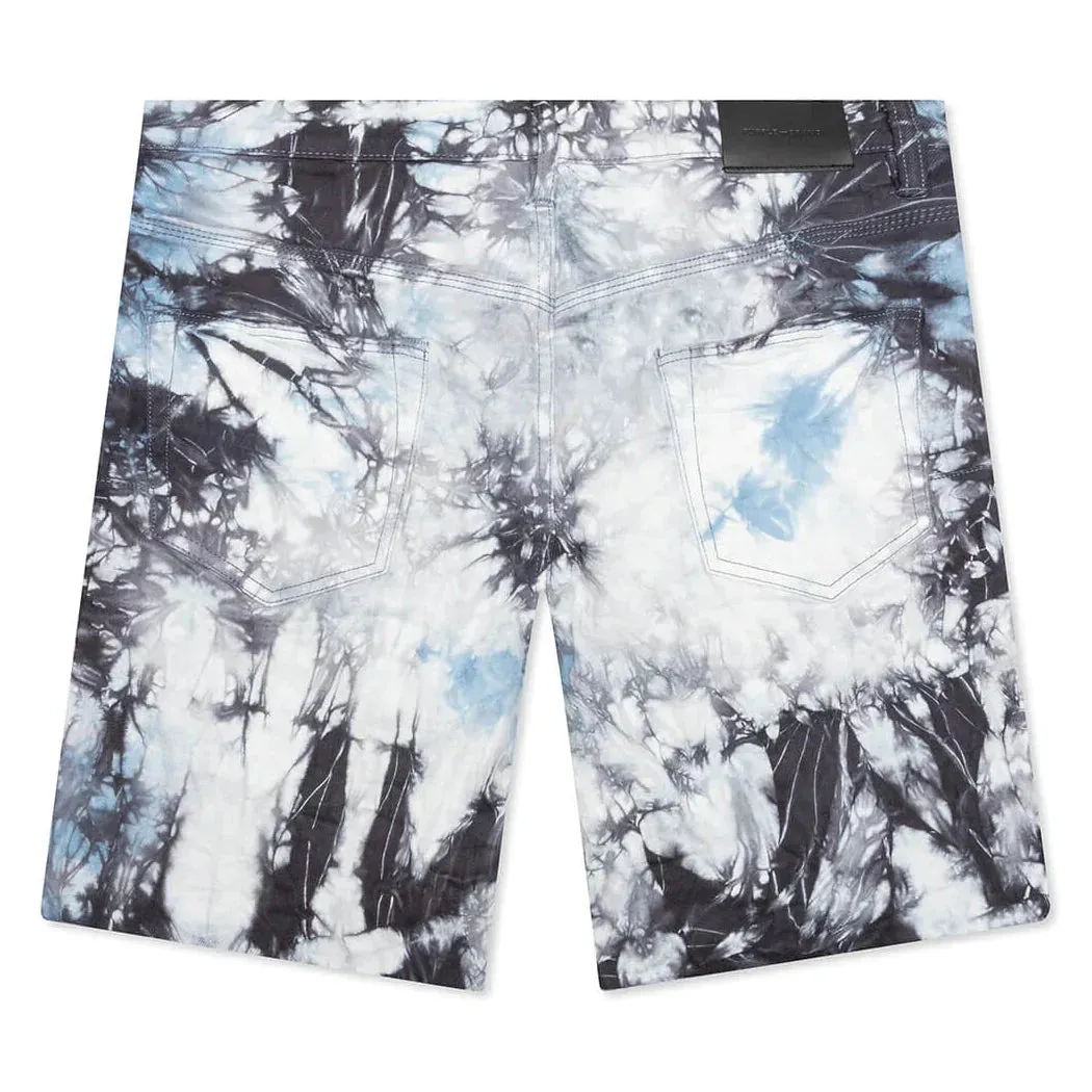 Purple Brand Tie-Dye Jacquard Monogram Short