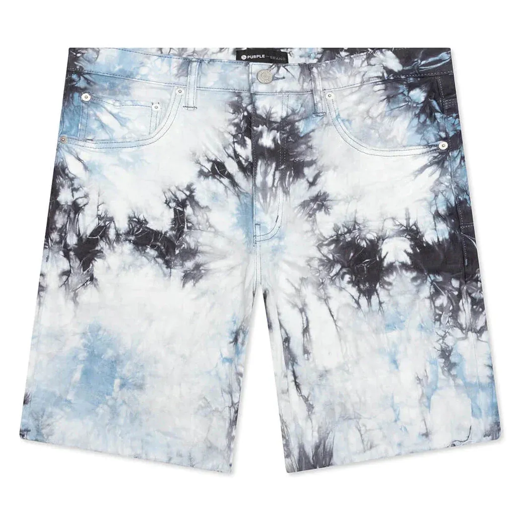 Purple Brand Tie-Dye Jacquard Monogram Short