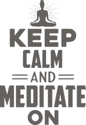 "Keep Calm and Meditate On" Women's Cotton T-Shirt