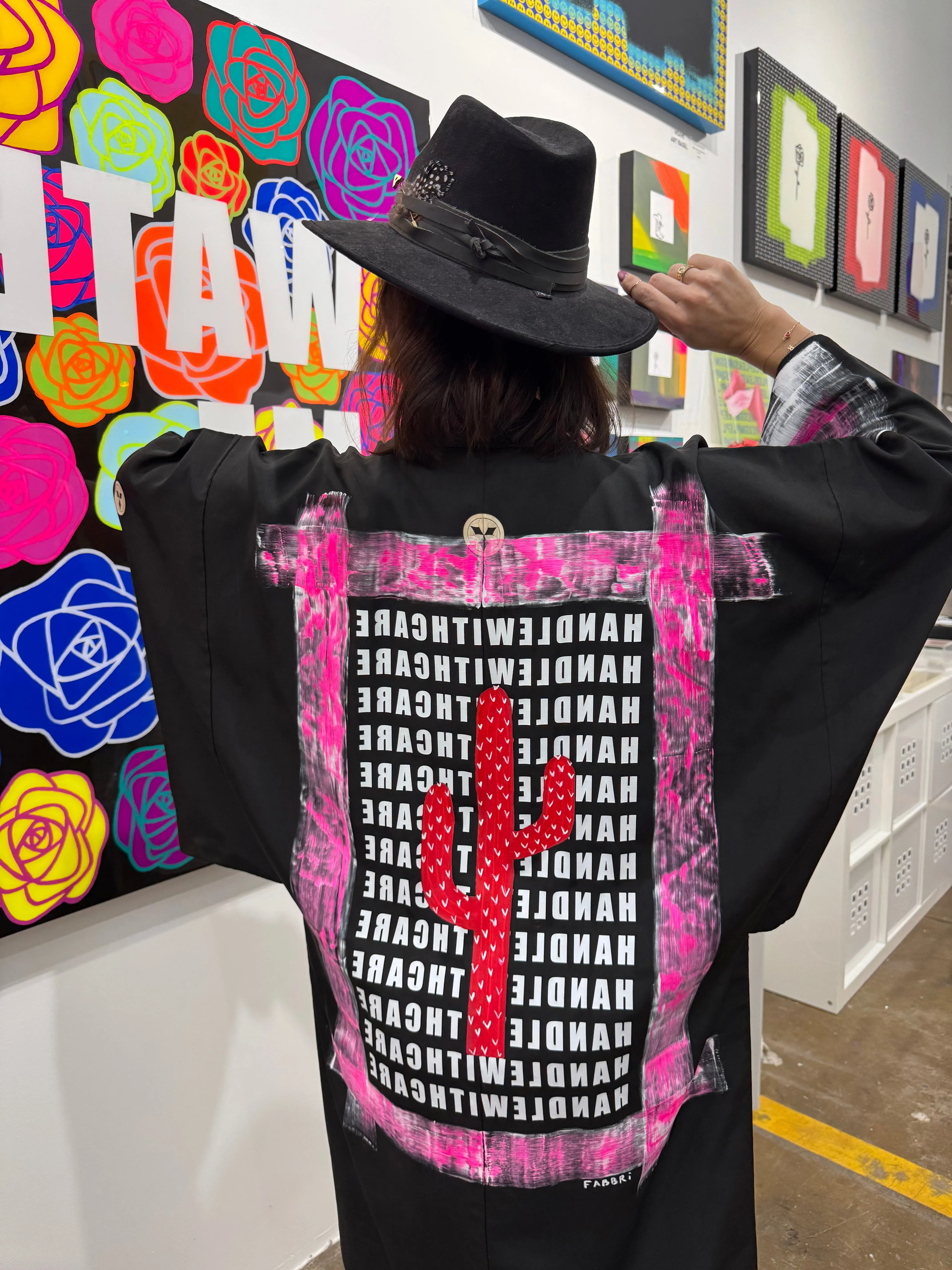 "Prickly but Pretty" - Kimono Zulu Artist Collaboration - Angela Fabbri