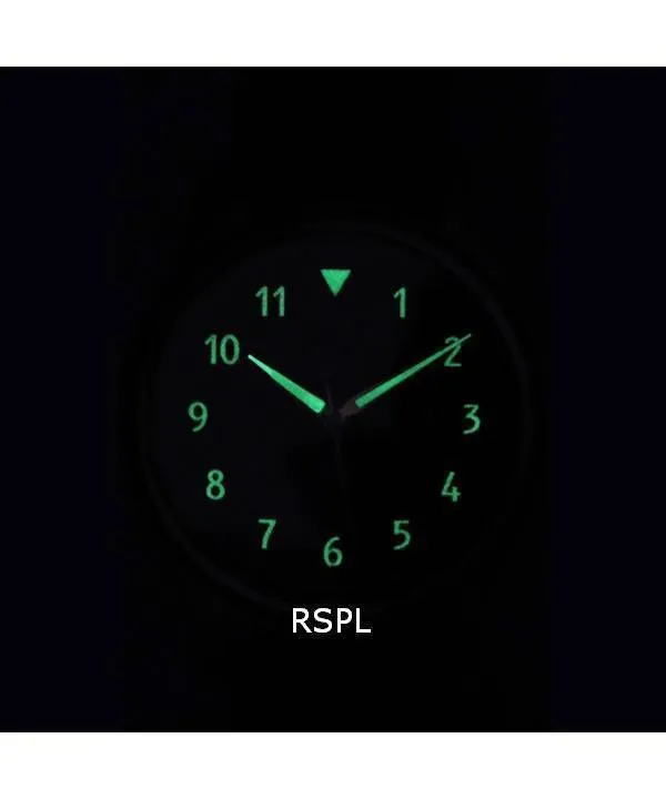 Ratio Skysurfer Pilot Black Textured Dial Leather Automatic RTS310 200M Mens Watch