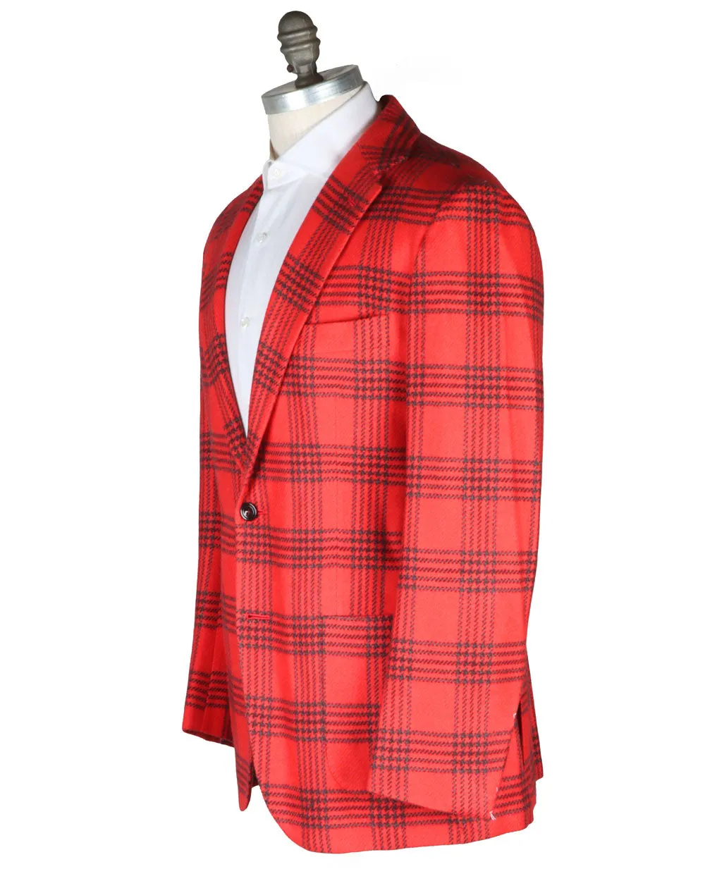 Red and Black Glen Plaid Sportcoat