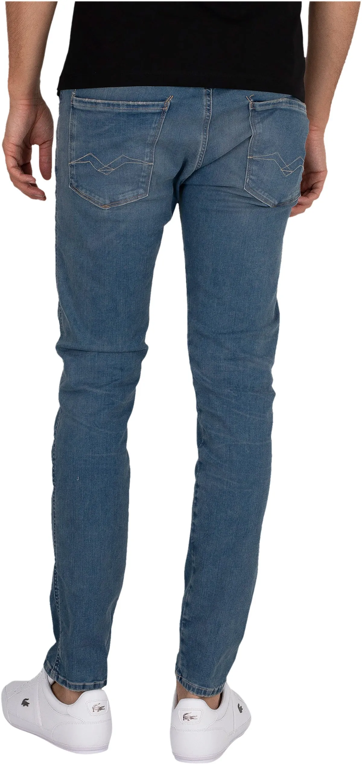 Replay Anbass Mens Light Blue Jeans For Men