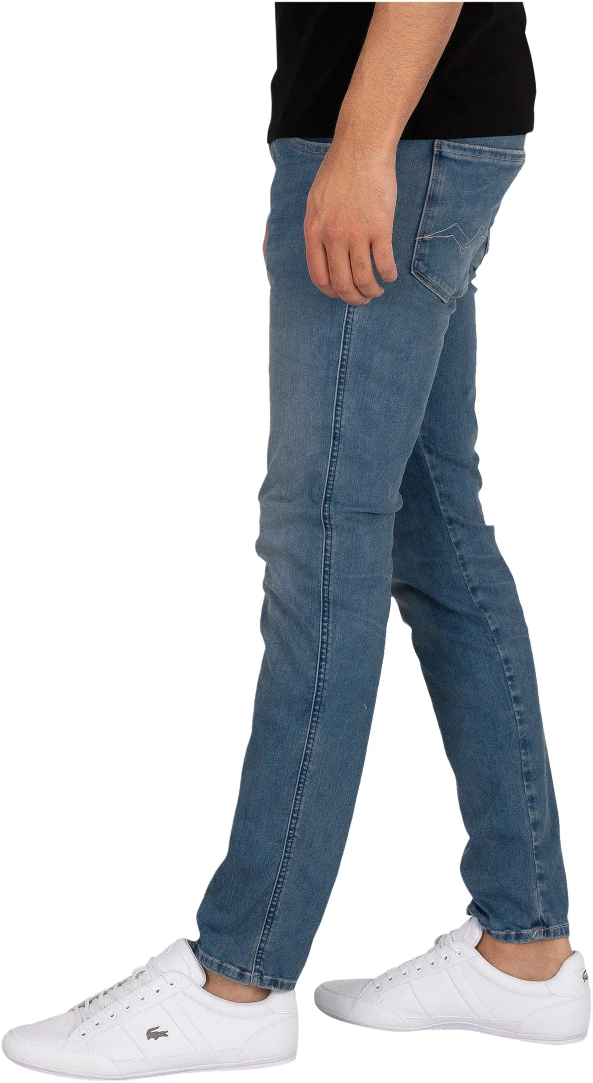 Replay Anbass Mens Light Blue Jeans For Men