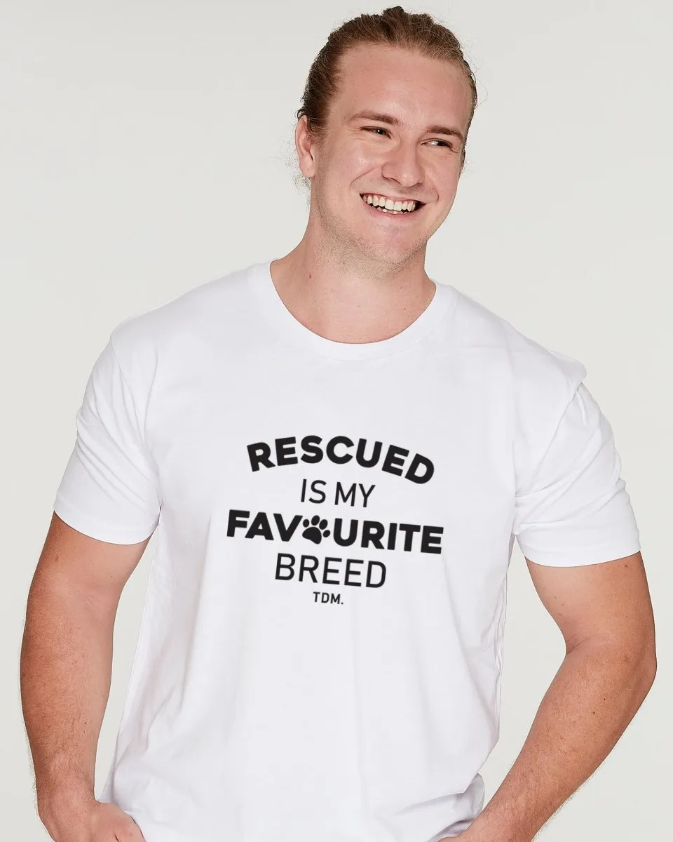 Rescue Dog Illustration: Men's T-Shirt
