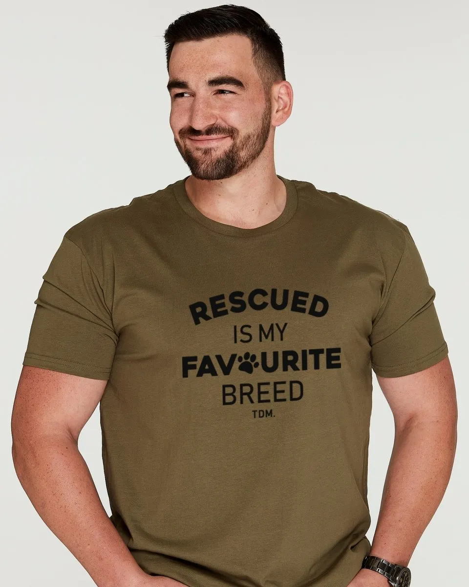 Rescue Dog Illustration: Men's T-Shirt