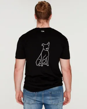 Rescue Dog Illustration: Men's T-Shirt