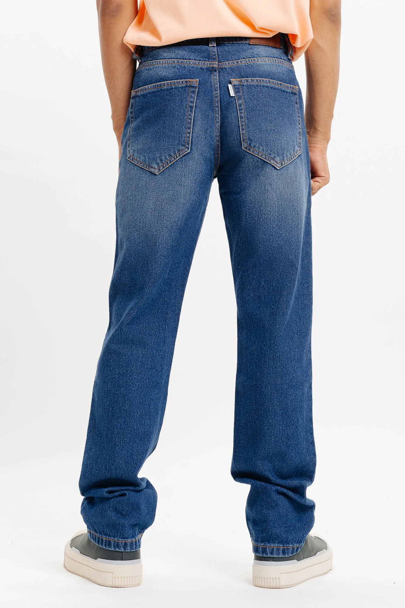 Ripped Indo Men's Straight Jeans