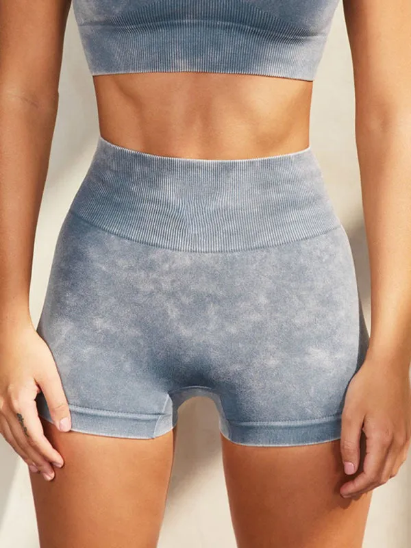 Robin New Multi-Color Yoga Sports Short-Sleeved Shorts Set