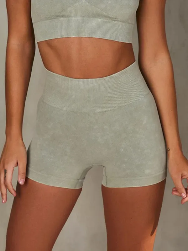 Robin New Multi-Color Yoga Sports Short-Sleeved Shorts Set