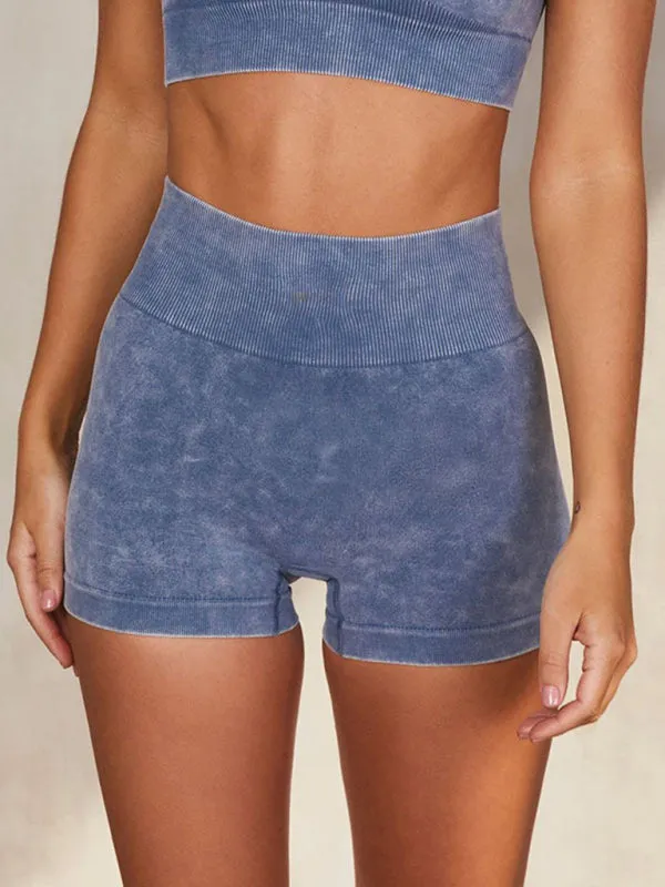 Robin New Multi-Color Yoga Sports Short-Sleeved Shorts Set