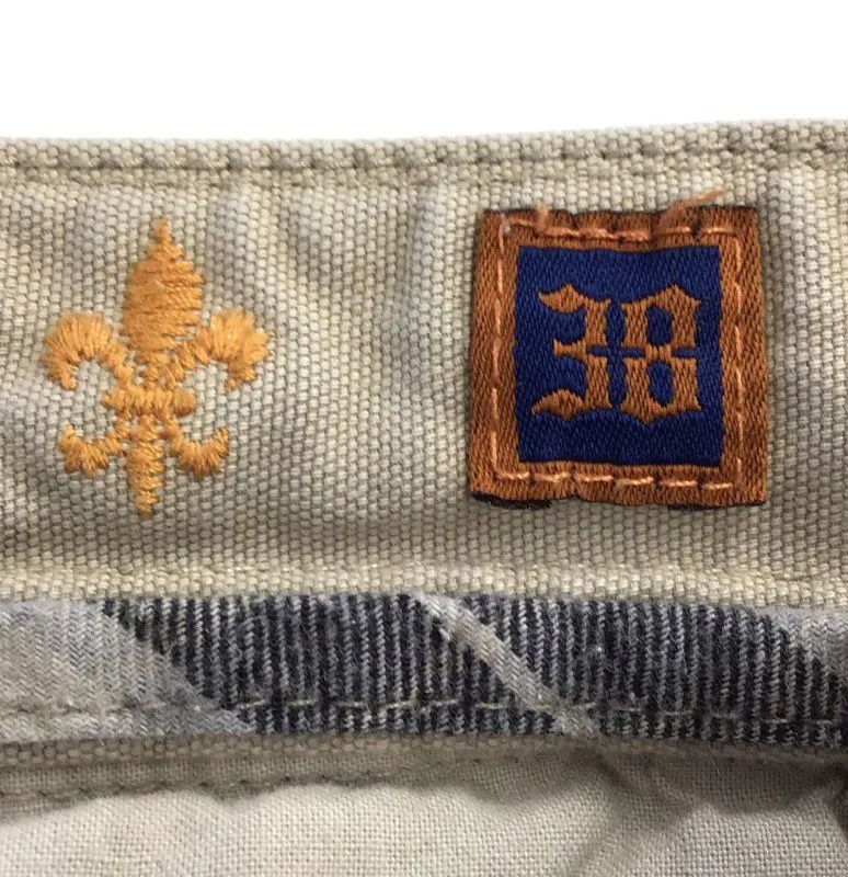 Rock Revival Men's Beige Cotton Cargo Shorts - Size 38