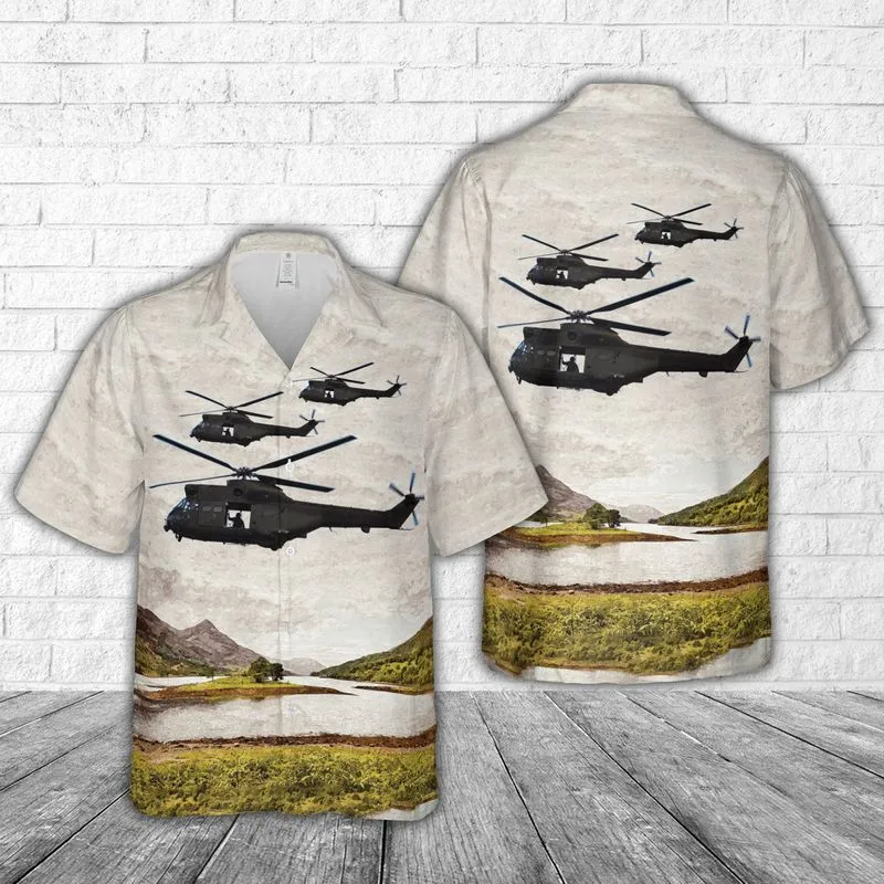 Royal Air Force 33 Squadron Westland SA-330E Puma HC1 XW198 Hawaiian Shirt
