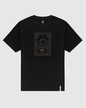 Royal Bear Slim Fit Graphic T-Shirt - Black