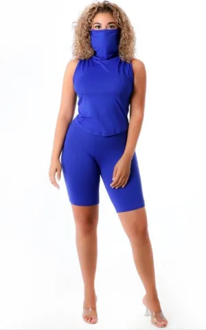 Royal Blue Short Set