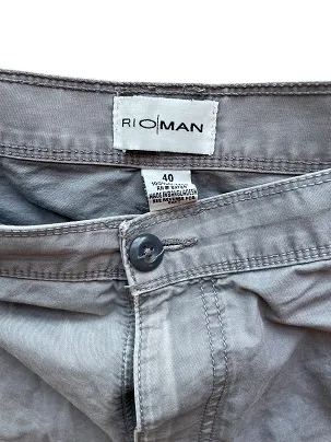 Rubynee Vintage y2k Rioman Mens Cargo grey short