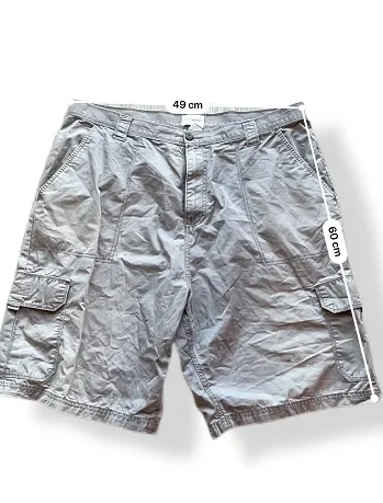 Rubynee Vintage y2k Rioman Mens Cargo grey short