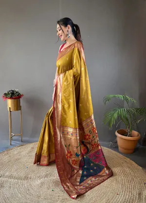 Rukmani Paithani Silk Saree
