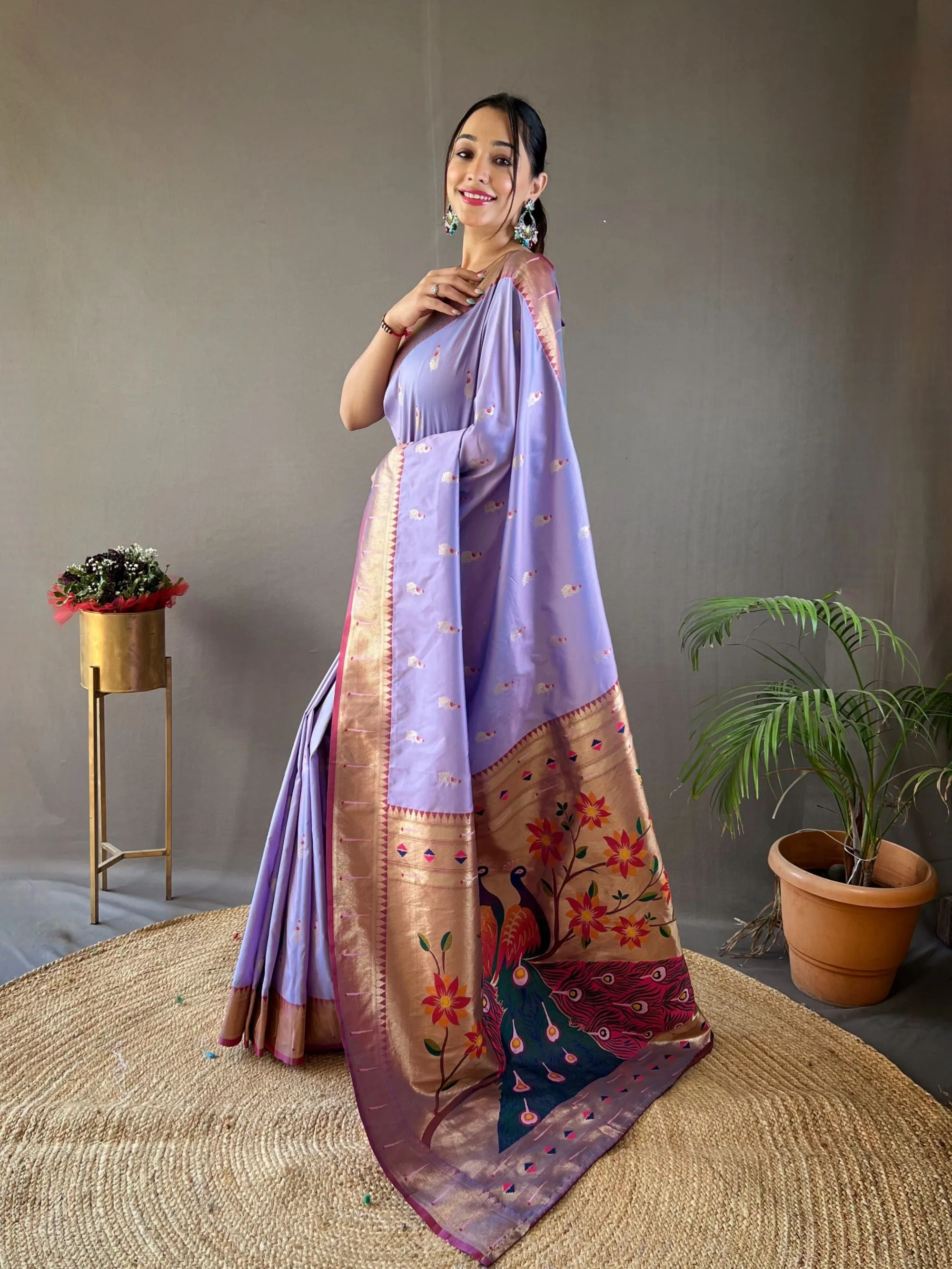 Rukmani Paithani Silk Saree