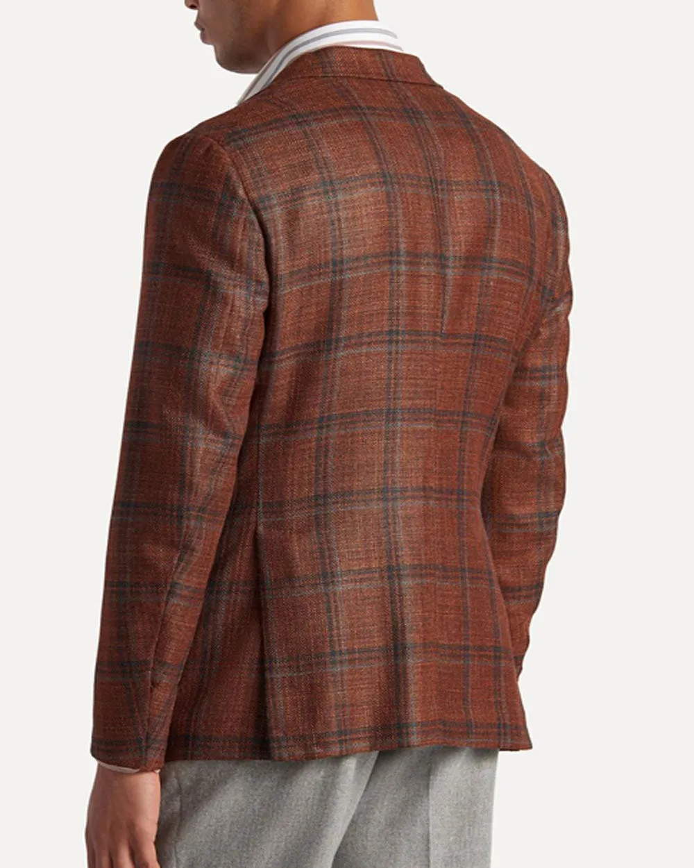 Rust Marechiaro Plaid Sportcoat