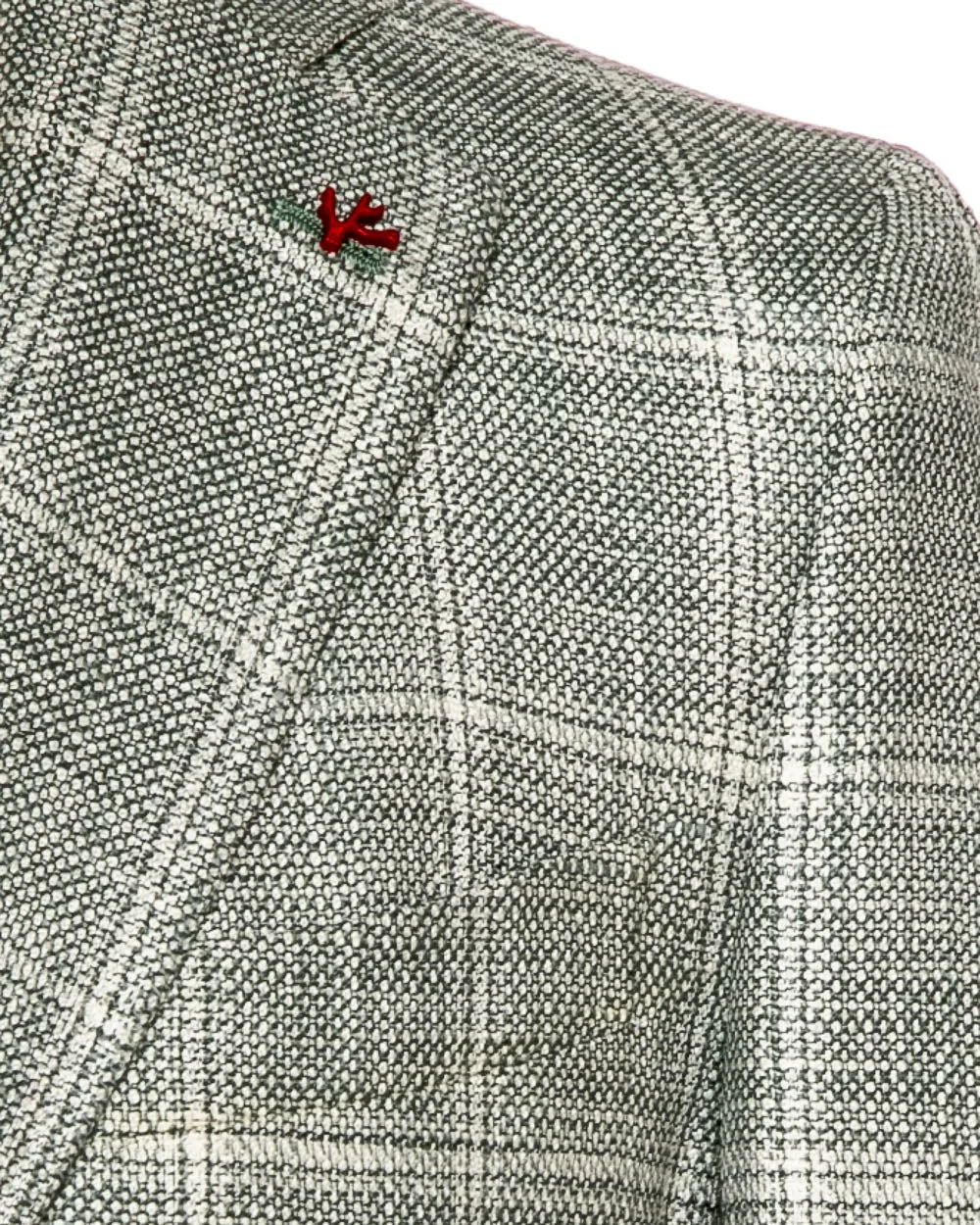 Sage and Cream Windowpane Sportcoat