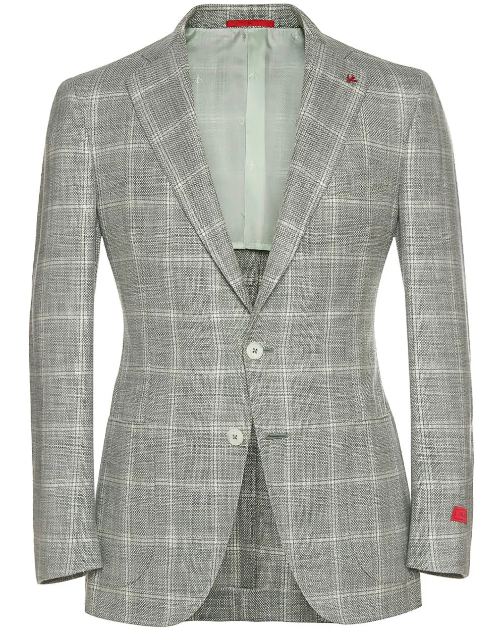 Sage and Cream Windowpane Sportcoat