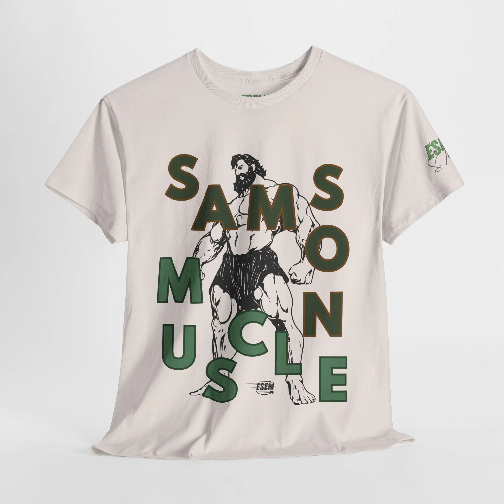 Samson Muscle - Inspirational Unisex Heavy Cotton Tee