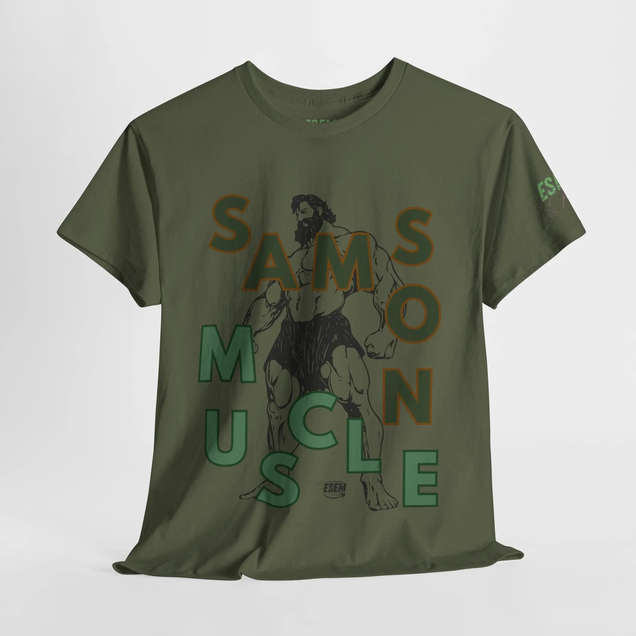 Samson Muscle - Inspirational Unisex Heavy Cotton Tee