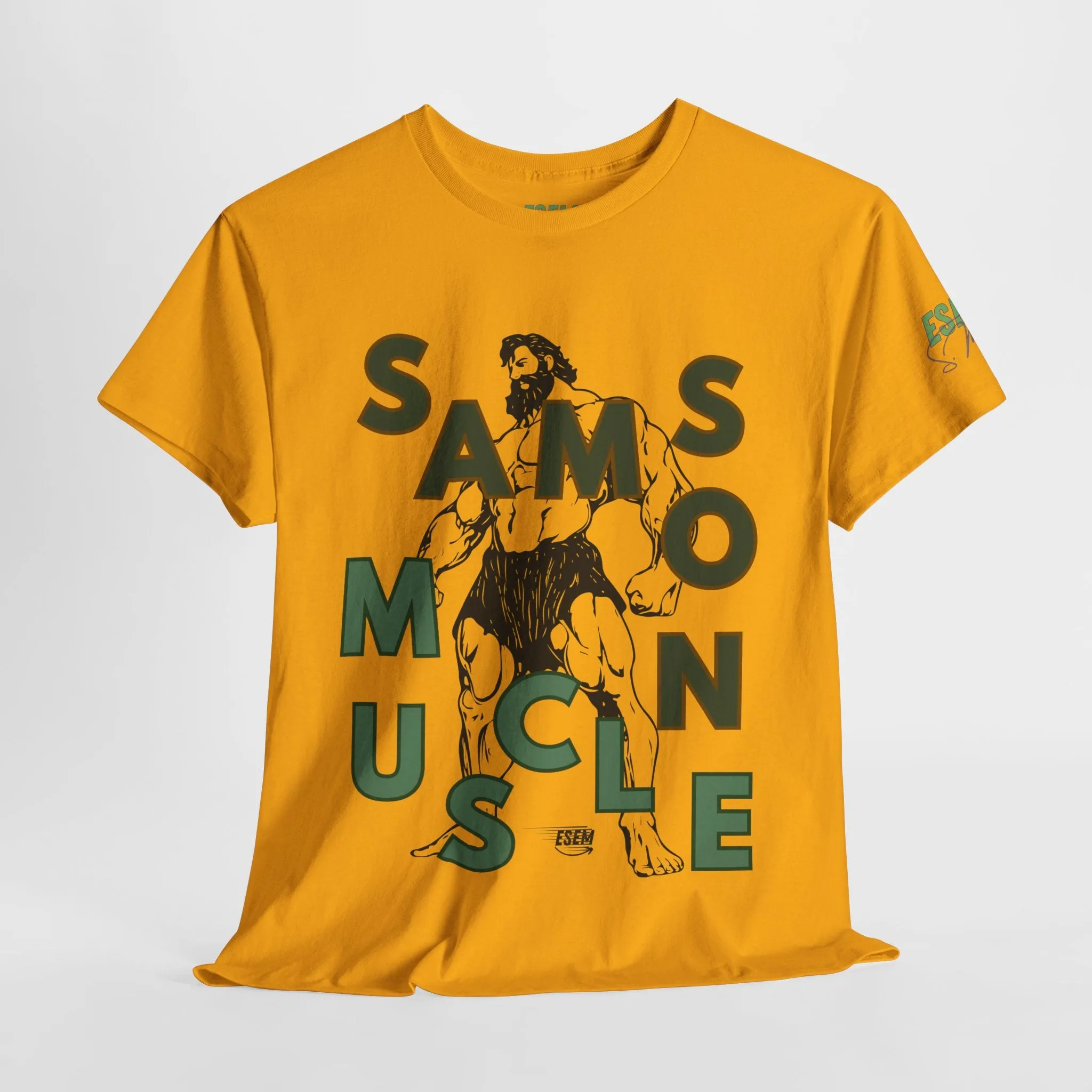 Samson Muscle - Inspirational Unisex Heavy Cotton Tee