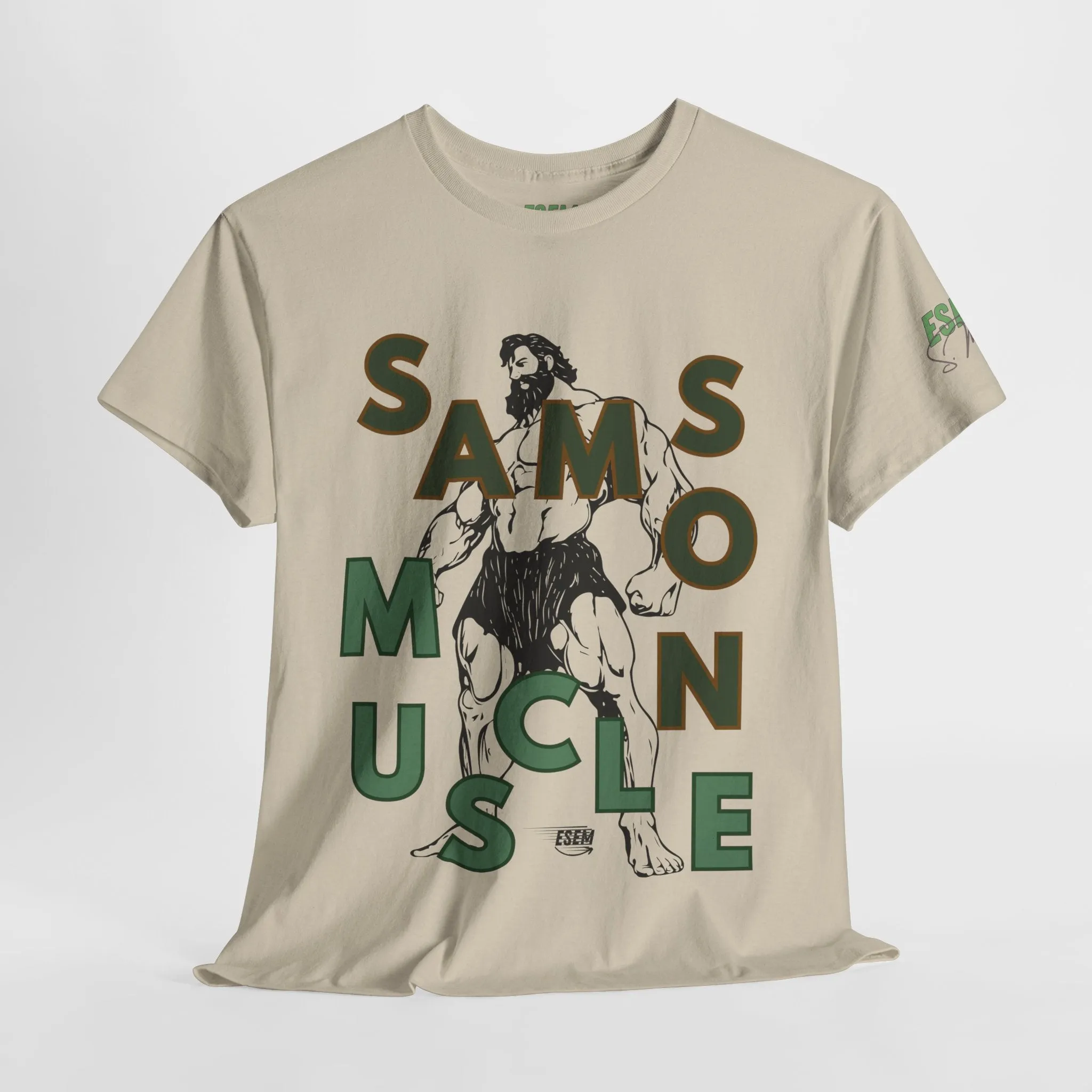 Samson Muscle - Inspirational Unisex Heavy Cotton Tee