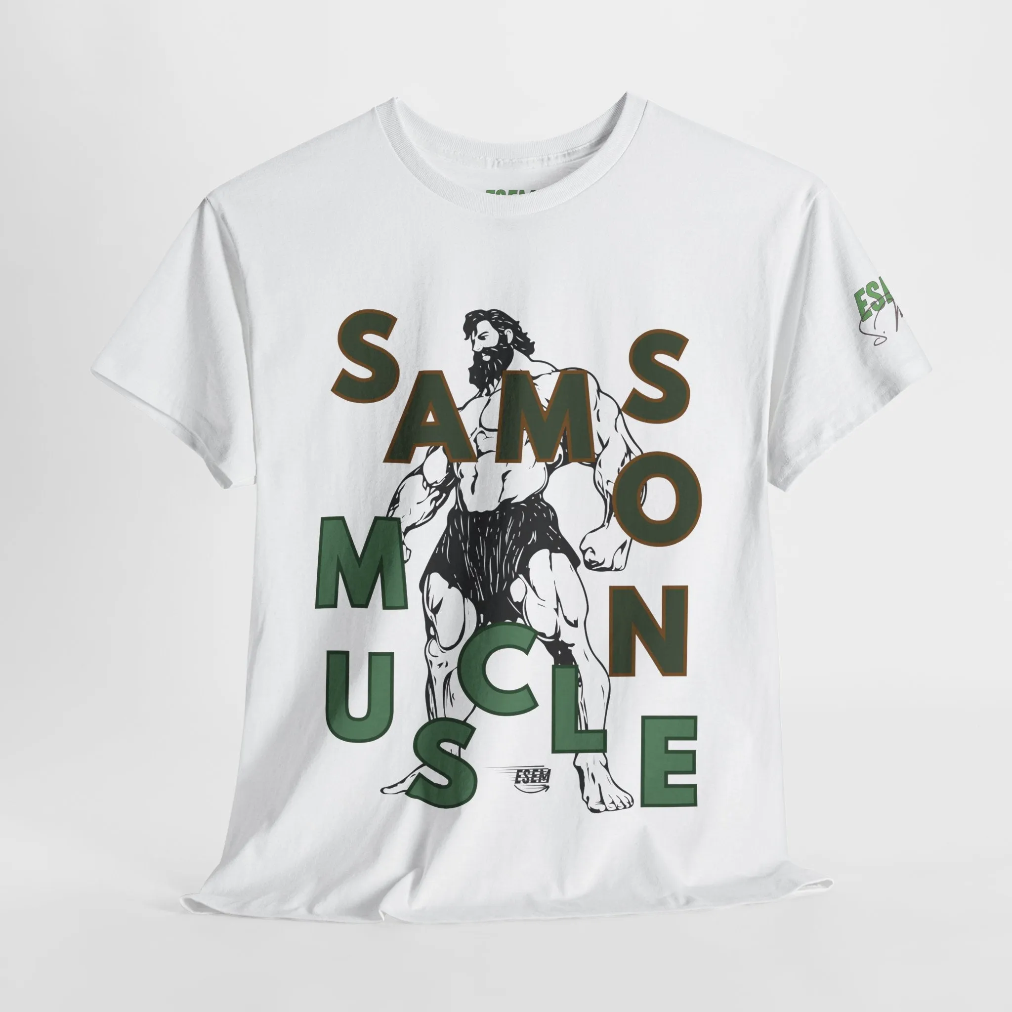 Samson Muscle - Inspirational Unisex Heavy Cotton Tee