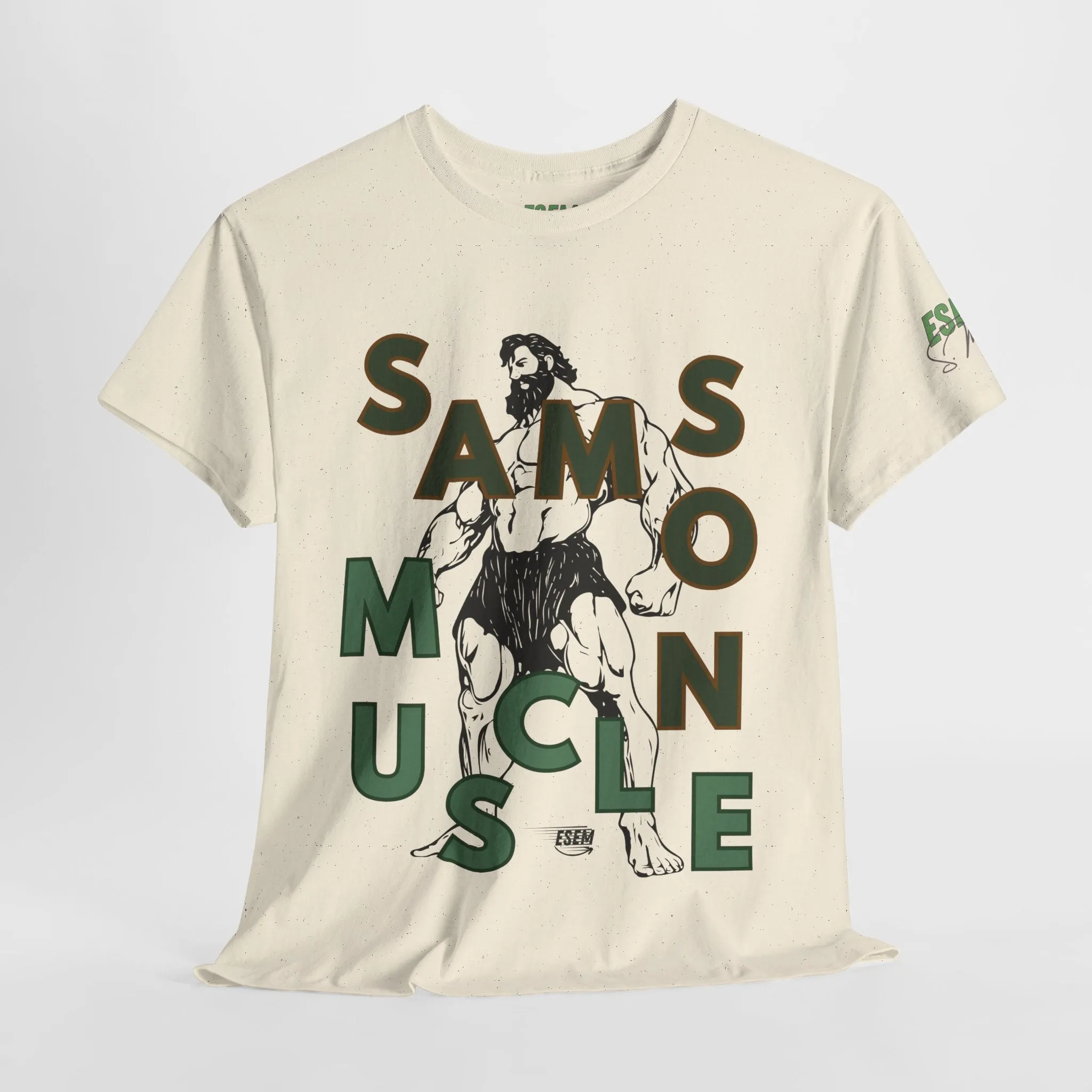 Samson Muscle - Inspirational Unisex Heavy Cotton Tee
