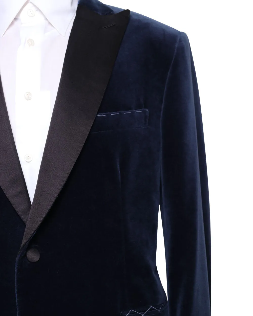 Sapphire Velour Dinner Jacket