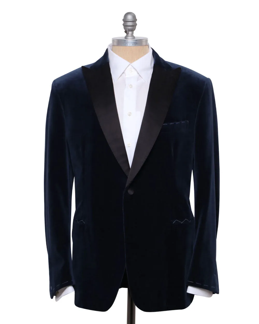 Sapphire Velour Dinner Jacket