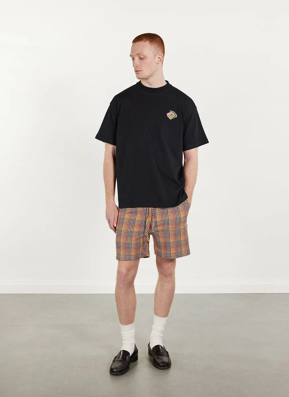 Sardines Oversized T Shirt | Embroidered Organic Cotton | Black