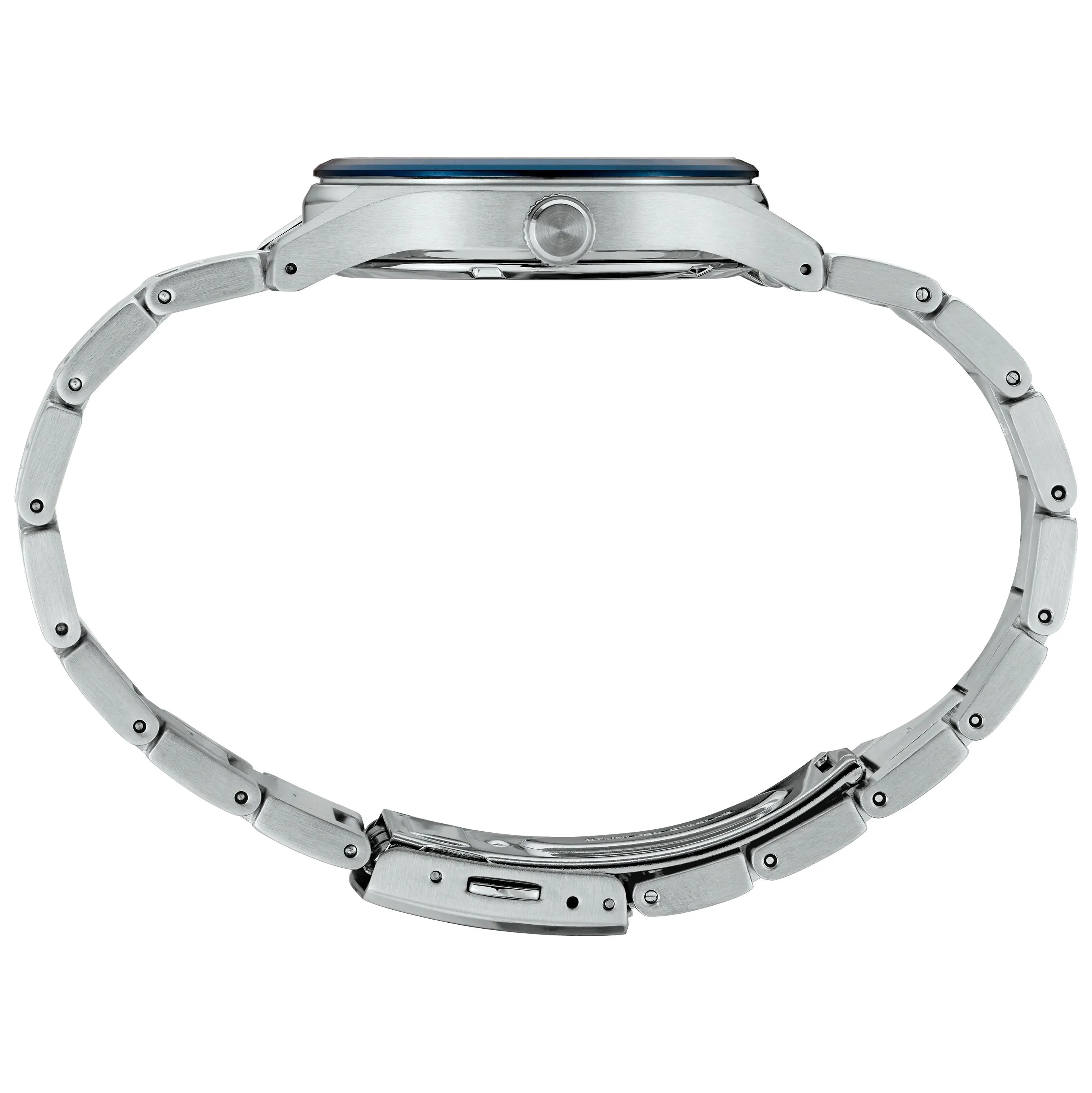 Seiko Essentials Collection Men's Blue Dial Silver Stainless Steel Strap Quartz Watch - SUR559